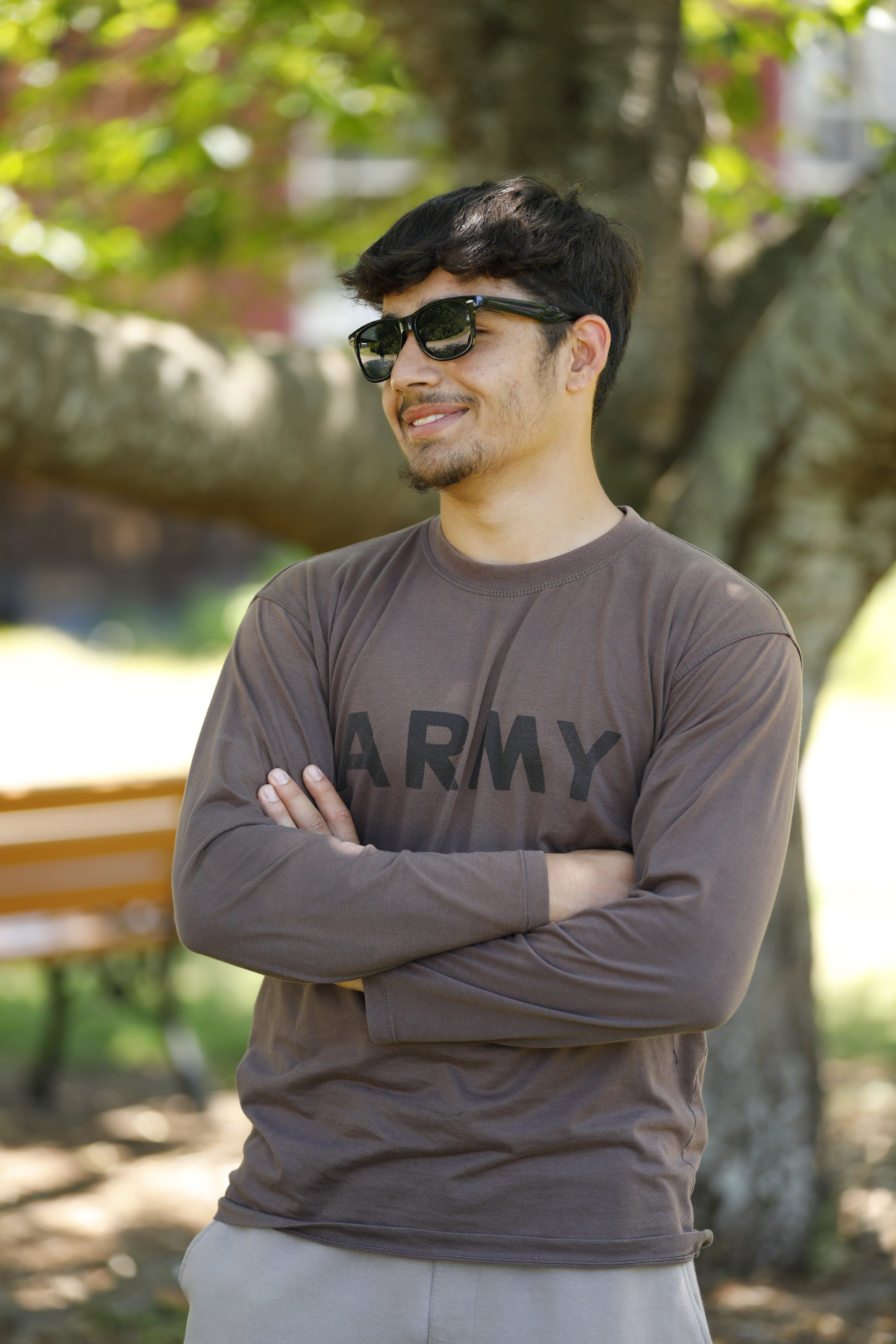 Outdoor portrait of a man wearing sunglasses