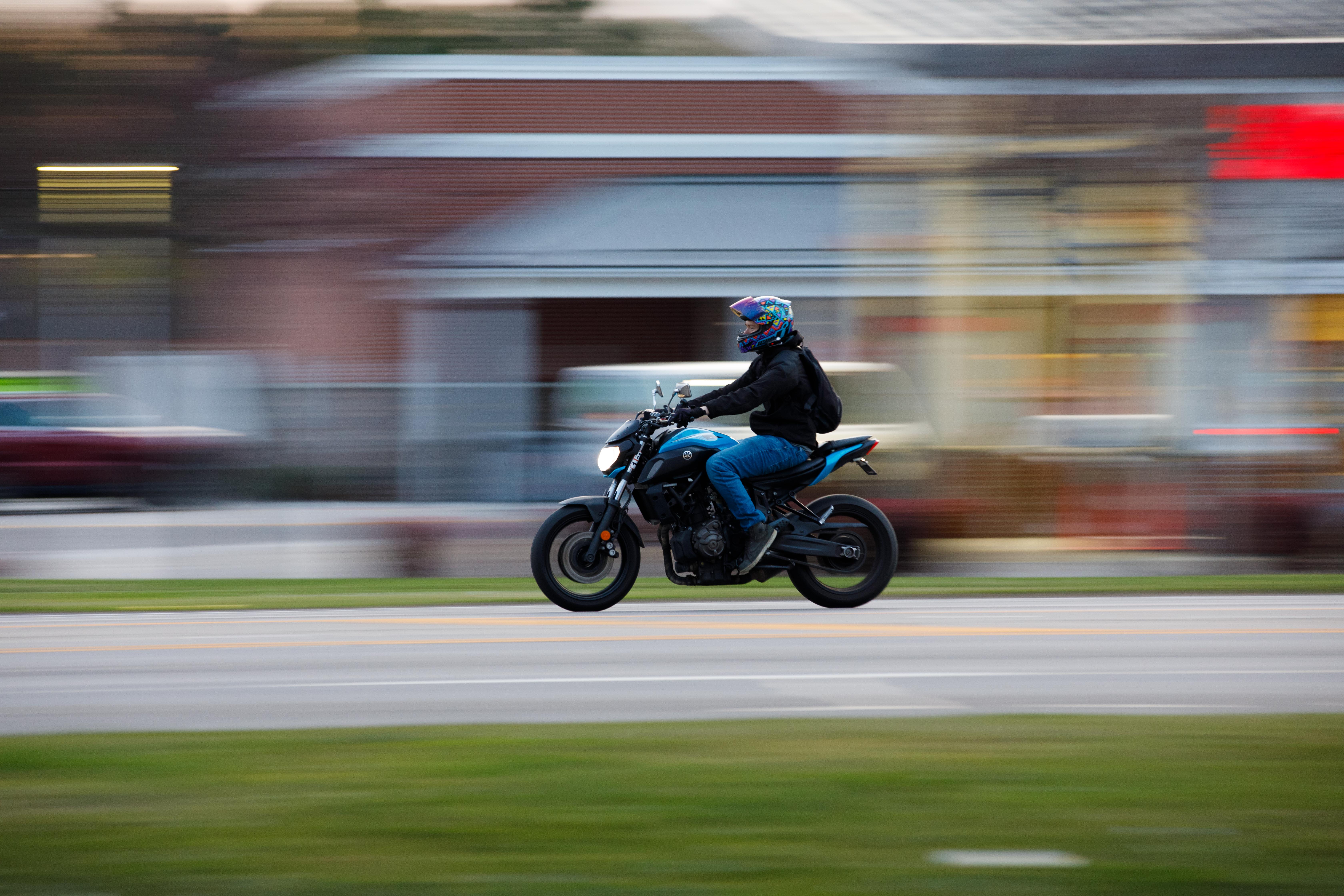 Subject captured mid-motion